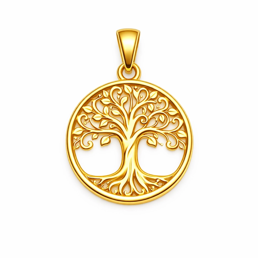 Pendentif Arbre de Vie Or – Bijou Symbolique Élégant & Intemporel