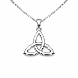 Collier Triquetra Argent – Symbole Celtique d’Unité & d’Éternité